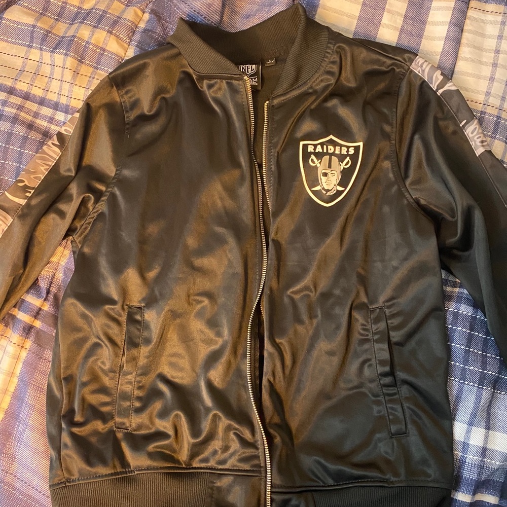 NFL Black Raiders Bomber Jacket